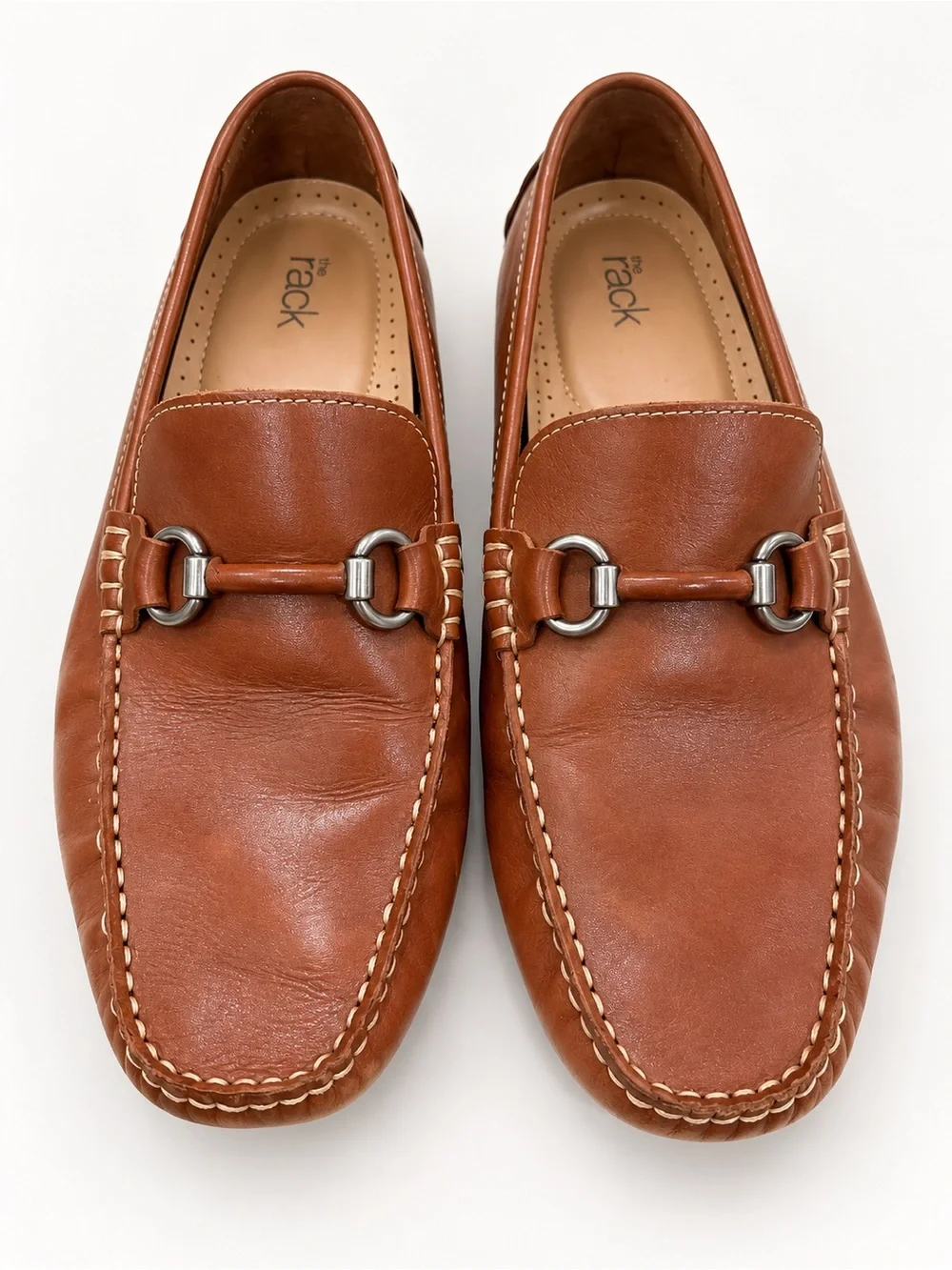 Nordstrom Camden Bit Driving Loafers Brown Leather Quiet Luxury 8.5M